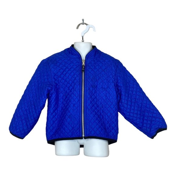 Obermeyer Other - Obermeyer Quilted Puffer Jacket Reversable Size 2T? Vintage Insulated Blue Black